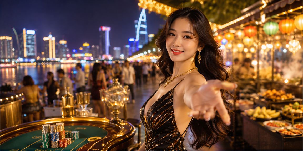 Không khí giải trí casino và chợ đêm TP.HCM khi người dùng tham gia slot jackpot